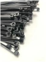Пластиковые хомуты PREMIUM 3х160 мм (стяжка нейлоновая, хомут, кабельная стяжка) черные, 100шт. в упаковке, полиамид 6.6