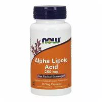 NOW Alpha Lipoic Acid, Альфа-Липоевая Кислота 250 мг - 60 капсул