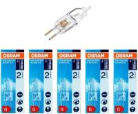 Лампочка галогенная OSRAM Капсула G4 20Вт 12В 300Лм 2800К Теплый белый Диммируемая, упаковка 5шт