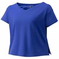 Футболка беговая Mizuno 2020 Layering Tee (W) синий (US:M)