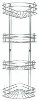 Полка для ванной 4-ярусная угловая Rosenberg RUS-385026-4 Zn