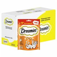 Лакомство для кошек Dreamies™ подушечки с курицей, 8 шт по 200г