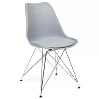 Стул TetChair TULIP IRON CHAIR (mod. EC-123) / 1 шт. в упаковке (металл/пластик, 54,5*48*83,5см, серый)