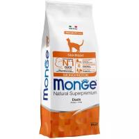 Monge Natural Superpremium Monoprotein,для стеризованных кошек с уткой 10 кг