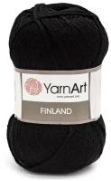 Пряжа YarnArt Finland, 100 % акрил, 100 г, 200 м, 5 шт., 30 черный 200 м