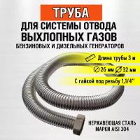 Труба 3м (гайка 1,1/4