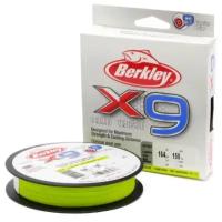 Шнур плетеный BERKLEY X9 150м яркожелтый 0,25мм 27,0кг