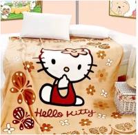 Tango плед Hello Kitty. Китти на бежевом