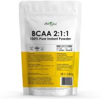 Аминокислоты БЦАА в порошке Atletic Food 100% Pure BCAA Instant 2:1:1 - 1000 грамм, натуральный (200 порций)