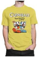 Футболка DreamShirts Studio Капхед / Видеоигра Cuphead / Мужская Желтая L