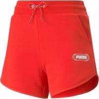 Шорты/Puma/58581723/Rebel High Waist Shorts/красный/S