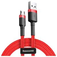 Кабель CAMKLF-A09 Baseus cafule Cable USB For Micro 2.4A 0.5M Красный