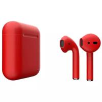 Беспроводные наушники Apple AirPods 2 Color (без беспроводной зарядки чехла), матовый красный