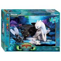 Пазл Step puzzle Dreamworks Как приручить дракона - 3 (82179), 104 дет., 23х33х4 см, разноцветный