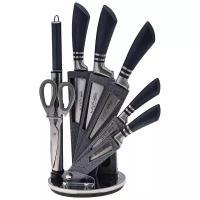 Набор ножей AGNESS С ножницами И мусатом на пластиковой подставке, 8 предметов, Agness 911-642