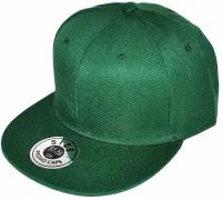 Снепбек / Кепка-бейсболка с прямым козырьком (зеленый)