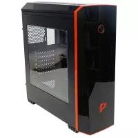 Корпус e2e4 ProGamer GC-01, ATX, Midi-Tower, USB 3.0, черный/красный, Без БП (OT-GC-01-B)