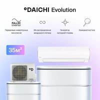 Тепловой насос Daichi EVO35AVQS1R/EVO35FVS1R (настенный кондиционер сплит-система), для помещений до 35 кв.м