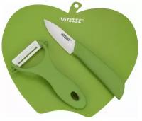 Набор ножей Vitesse VS-8132, green