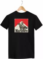 Футболка Zerosell Мальборо Marlboro, размер 6XL, черный