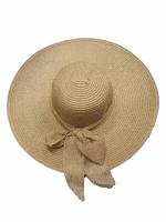 Шляпа женская с большими полями, цвет коричневый, размер 56-57