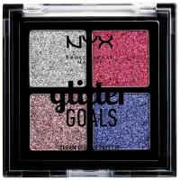 NYX professional makeup Палетка глиттеров Glitter Goals Quad Pro Palette