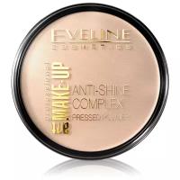 Пудра EVELINE «ANTI-SHINE COMPLEX PRESSED POWDER», матирующая, минеральная с шелком, 31 TRANSPARENT