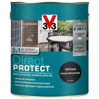 Эмаль Direct Protect V33 черная, 2.5л