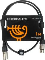 ROCKDALE MC001-1M готовый микрофонный кабель, разъемы XLR, длина 1м