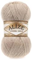 Пряжа Alize Angora Gold, 1 % шерсть, 80 % акрил, 100 г, 550 м, 1 шт., 543 кофе с молоком 550 м