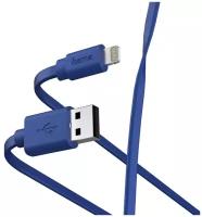 Кабель Hama 00187232 USB (m)-Lightning (m) 1 м, синий, плоский