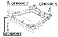 Сайлентблок подрамника Quattro Freni QF30D00016