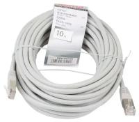 Патч-корд Hama H-30590 STP cat5E 10м серый RJ-45 (m)-RJ-45 (m)