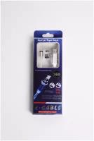 Кабель магнитный USB для зарядки 3 в 1 Lightning, Type-C, micro USB ультрапрочный, для iPhone/Android/ Samsung Type-C, синий, голубой