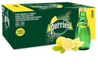 Минеральная вода Perrier / Перье газированная со вкусом лимона стекло (0,33л*24шт)