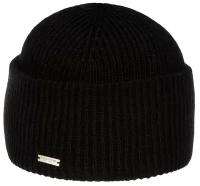 Шапка с отворотом SEEBERGER 18236-0 TURN-UP BEANIE (черный)