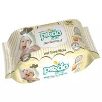 Влажные салфетки Predo Baby, пластиковая крышка, 100 шт