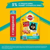 Корм для взрослых собак маленьких пород Pedigree с говядиной