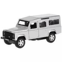 Внедорожник ТЕХНОПАРК Land Rover Defender (DEFENDER-BK/SL) 1:36, 23 см, серебристый