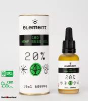 Масло CBD (Масло КБД) Hemp Seed Oil 20% 6000 мг/CBD oil/CBD 30мл