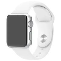 Ремешок для Apple Watch 42/44/45/49 mm силиконовый, белый