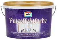 Краска структурная для стен белая JOBI Putzeffektfarbe 5 л