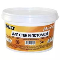 Краска акриловая Movatex EXTRA для стен и потолков матовая бeлый 3 кг