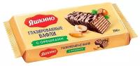 Вафли Яшкино глазированныекакао, молоко, 200 г, 2 уп