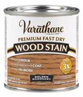 Масло для дерева и мебели Varathane Fast Dry Wood Stain быстросохнущее тонирующее масла, морилка, пропитка для дерева, Золотой махагон, 0.236 л