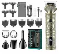 Машинка для стрижки набор для бритья VGR Professional V-106 мужской триммер для бороды и усов