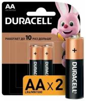 Элемент питания алкалиновый LR MN 1500/LR6 Basic BP-2 (блист.2шт) Duracell Б0014044/Б0026814