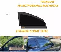 Солнцезащитные автомобильные каркасные шторки на Hyundai Sonata Тагаз IV EF 2001-2012 г.выпуска