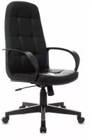 Кресло компьютерное, кресло руководителя, кресло офисное Бюрократ CH 002 черный, экокожа, крестовина пластик