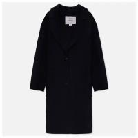 Пальто-кокон Woolrich демисезонное, шерсть, средней длины, размер L, синий